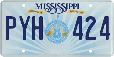 MS license plate PYH424