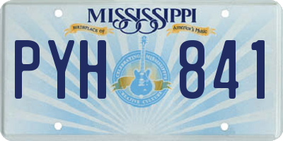 MS license plate PYH841
