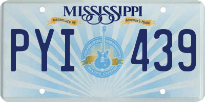MS license plate PYI439
