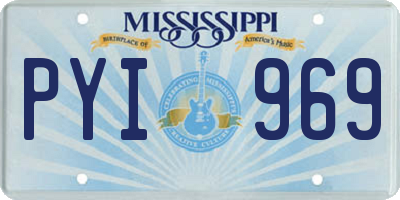 MS license plate PYI969