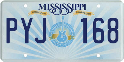 MS license plate PYJ168