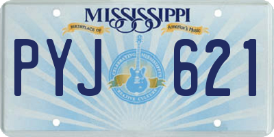 MS license plate PYJ621