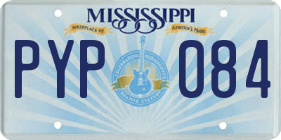 MS license plate PYP084