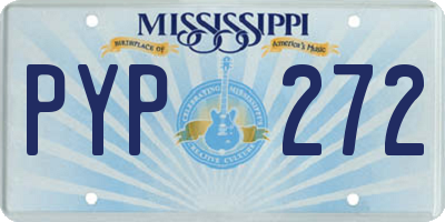 MS license plate PYP272