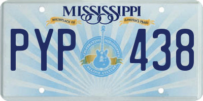MS license plate PYP438