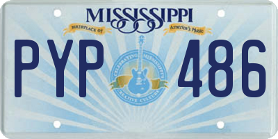 MS license plate PYP486