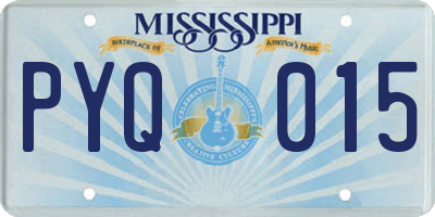 MS license plate PYQ015
