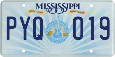MS license plate PYQ019