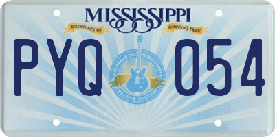MS license plate PYQ054