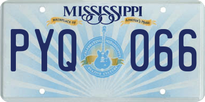 MS license plate PYQ066