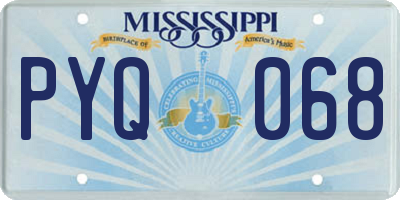 MS license plate PYQ068