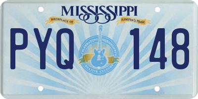 MS license plate PYQ148