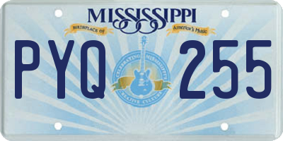 MS license plate PYQ255