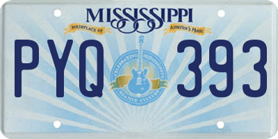 MS license plate PYQ393