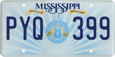 MS license plate PYQ399
