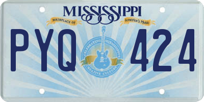 MS license plate PYQ424