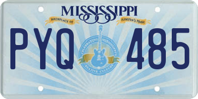 MS license plate PYQ485