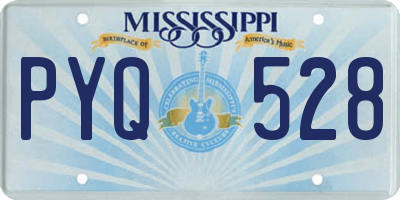 MS license plate PYQ528