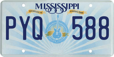 MS license plate PYQ588