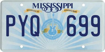MS license plate PYQ699