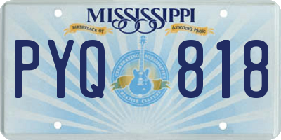 MS license plate PYQ818