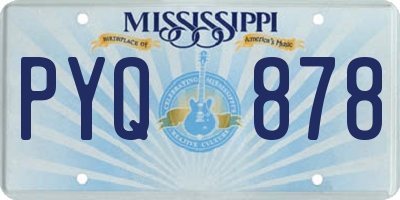 MS license plate PYQ878