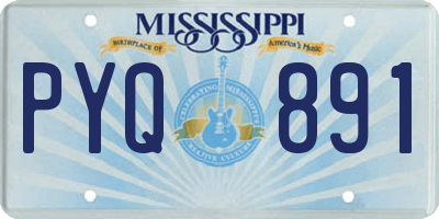 MS license plate PYQ891