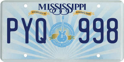 MS license plate PYQ998