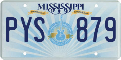 MS license plate PYS879