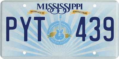MS license plate PYT439