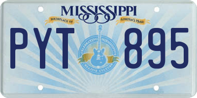 MS license plate PYT895