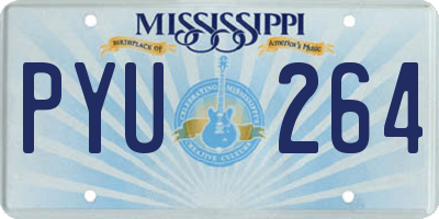 MS license plate PYU264