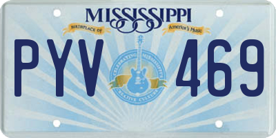 MS license plate PYV469
