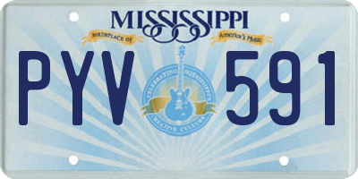 MS license plate PYV591