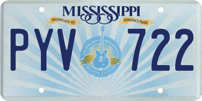 MS license plate PYV722
