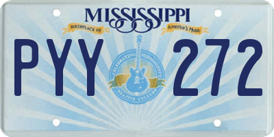 MS license plate PYY272
