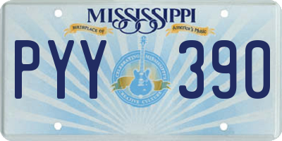 MS license plate PYY390