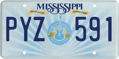 MS license plate PYZ591