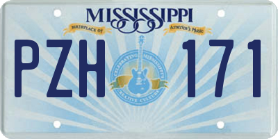 MS license plate PZH171