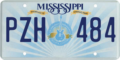 MS license plate PZH484