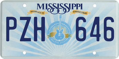 MS license plate PZH646