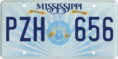 MS license plate PZH656