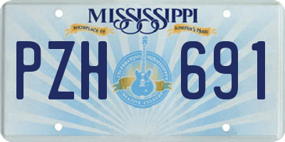 MS license plate PZH691