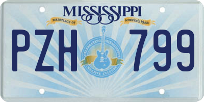 MS license plate PZH799