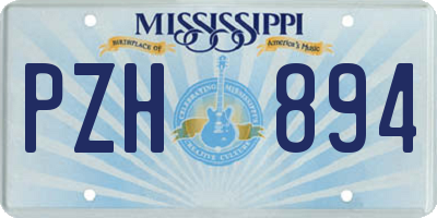 MS license plate PZH894