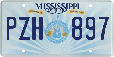 MS license plate PZH897