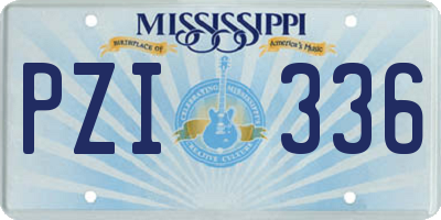 MS license plate PZI336
