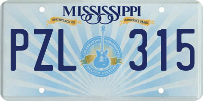MS license plate PZL315