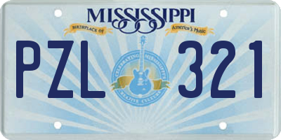 MS license plate PZL321