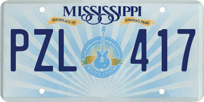 MS license plate PZL417